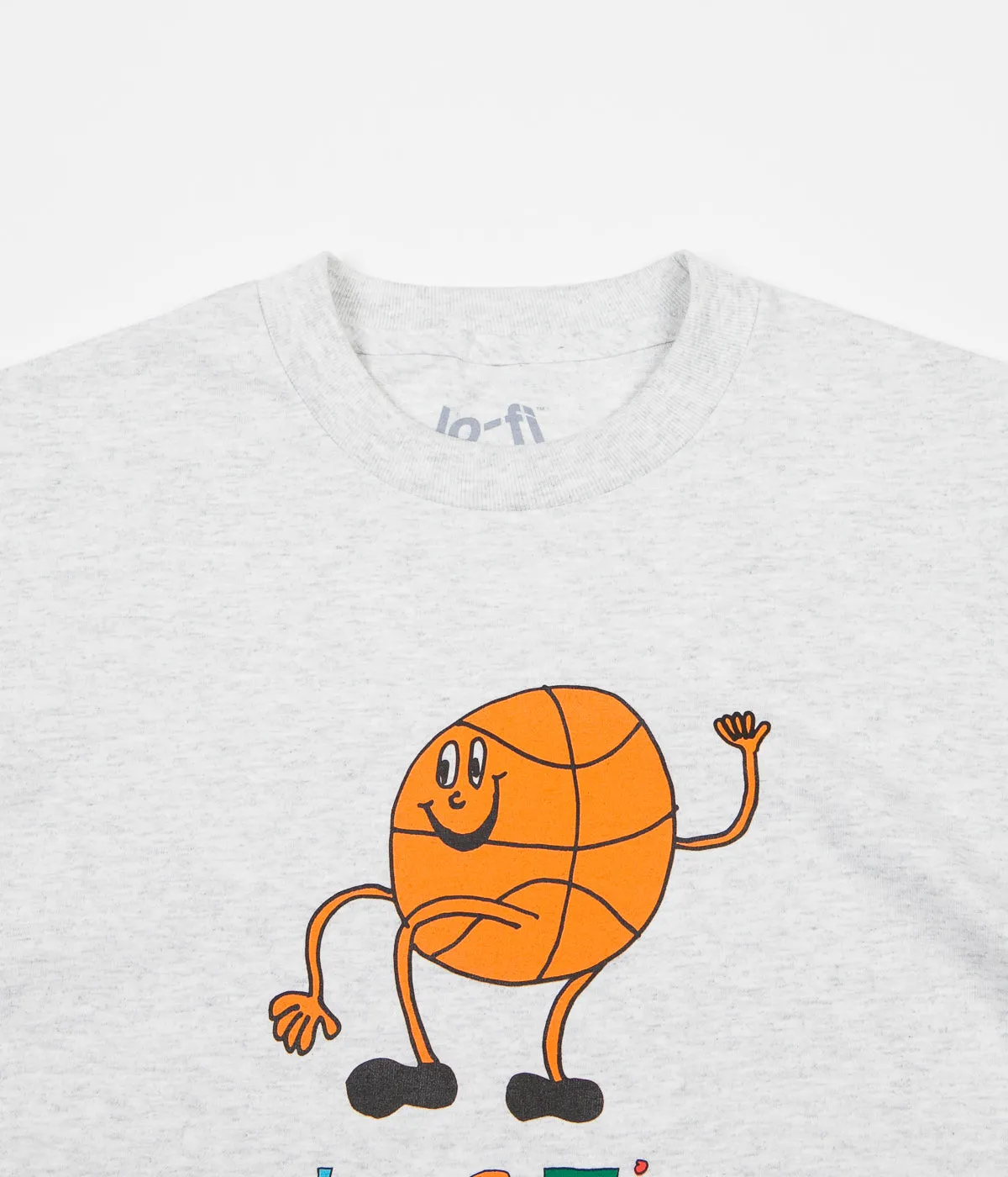Lo-Fi Basketball T-Shirt - Ash Heather