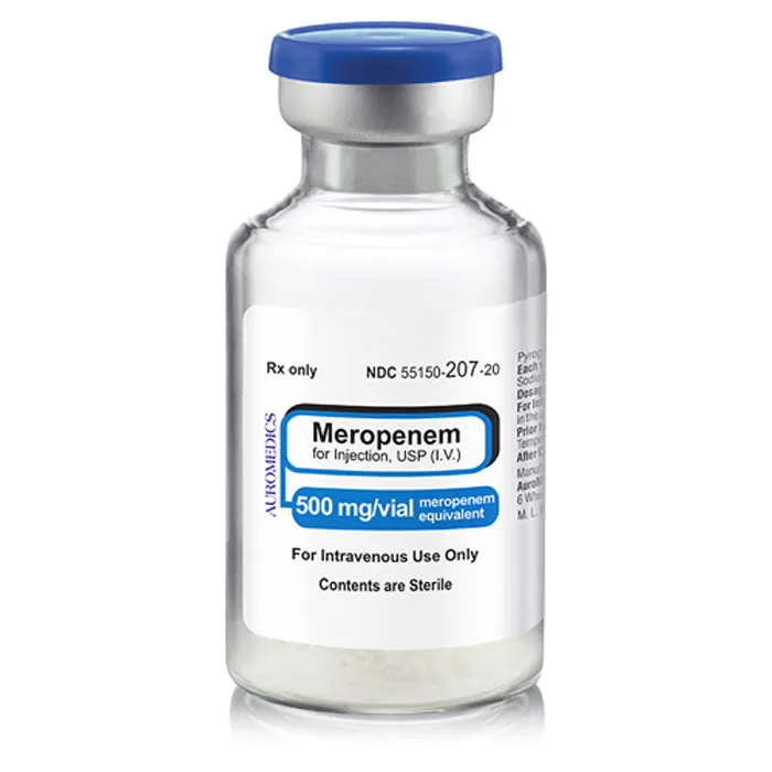 Meropenem Injection 500 mg Single-Dose Vials By Eugia 10-Pack (Rx)
