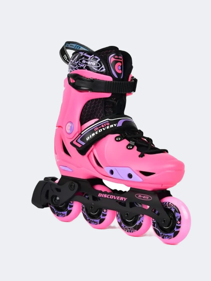Micro Mis Discovery With Brake Set Unisex In Line Sk Roller Skates Pink/Purple