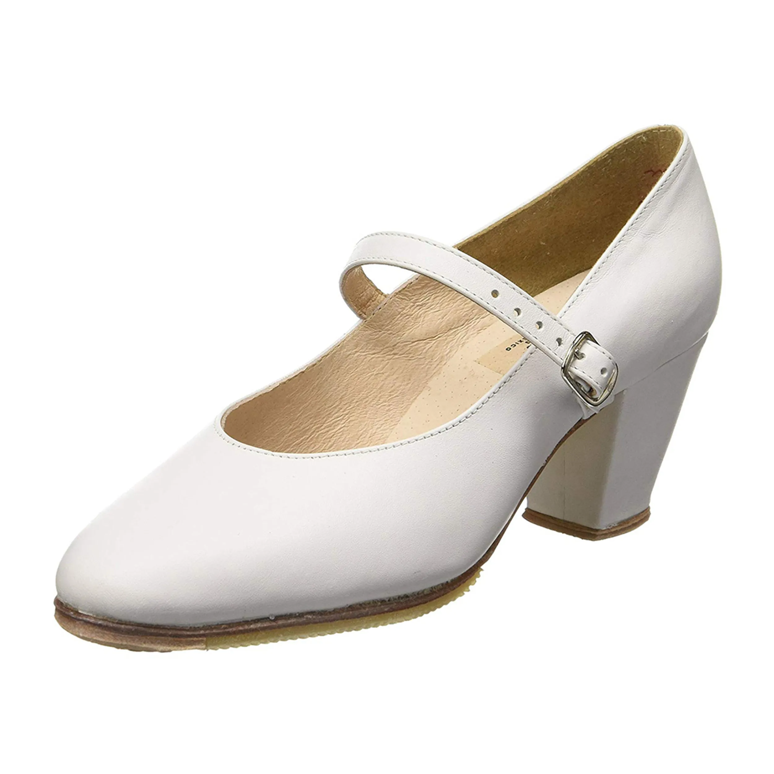 Miguelito 1600 Women's Flamenco Dance Shoes with Nails, Leather, 2.5" Heel