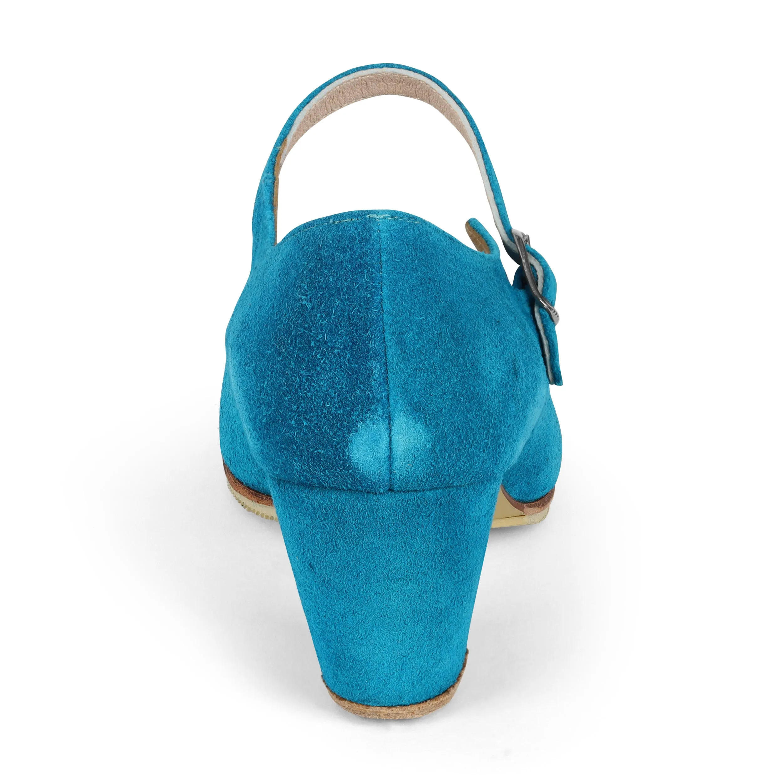 Miguelito 1681 Women's Flamenco Dance Shoes with Nails, Sevilla, Suede, 2.5" Heel