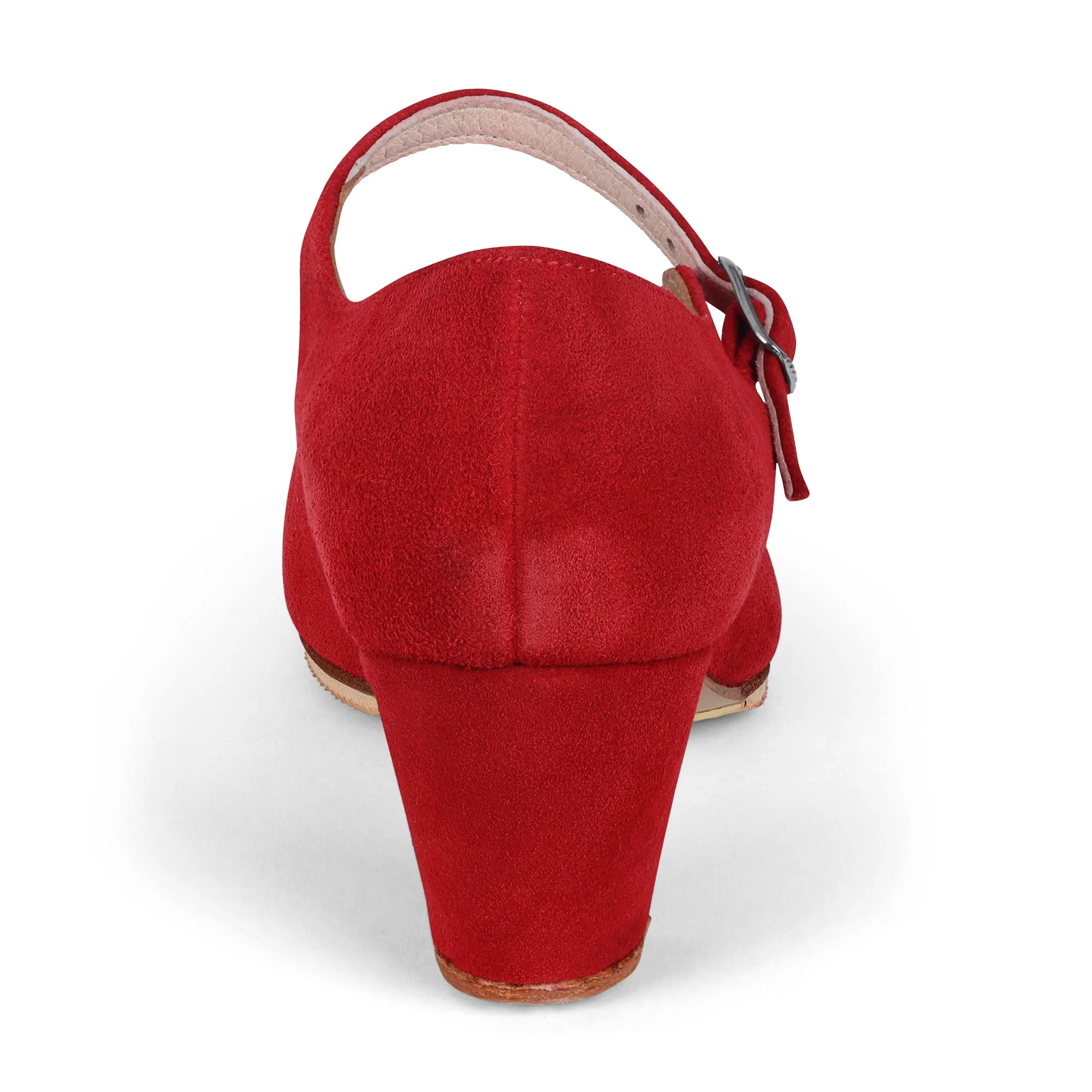 Miguelito 1681 Women's Flamenco Dance Shoes with Nails, Sevilla, Suede, 2.5" Heel