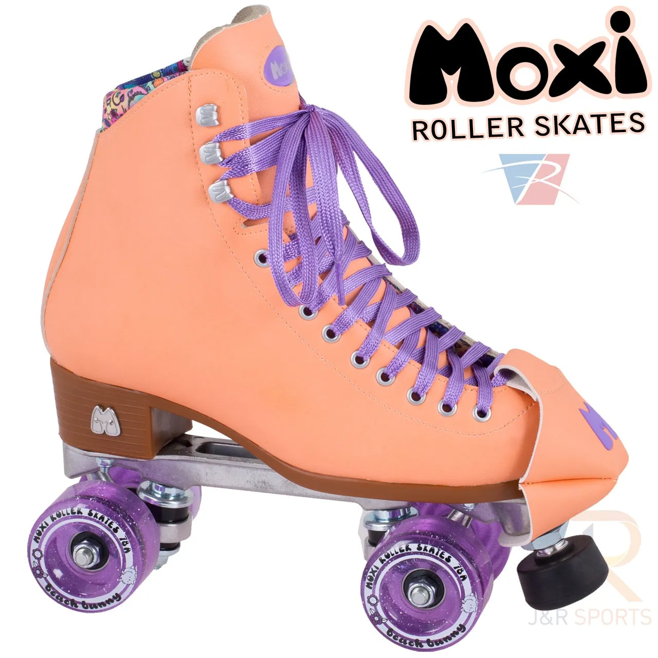 Moxi Beach Bunny Roller Skates - Peach - Sale