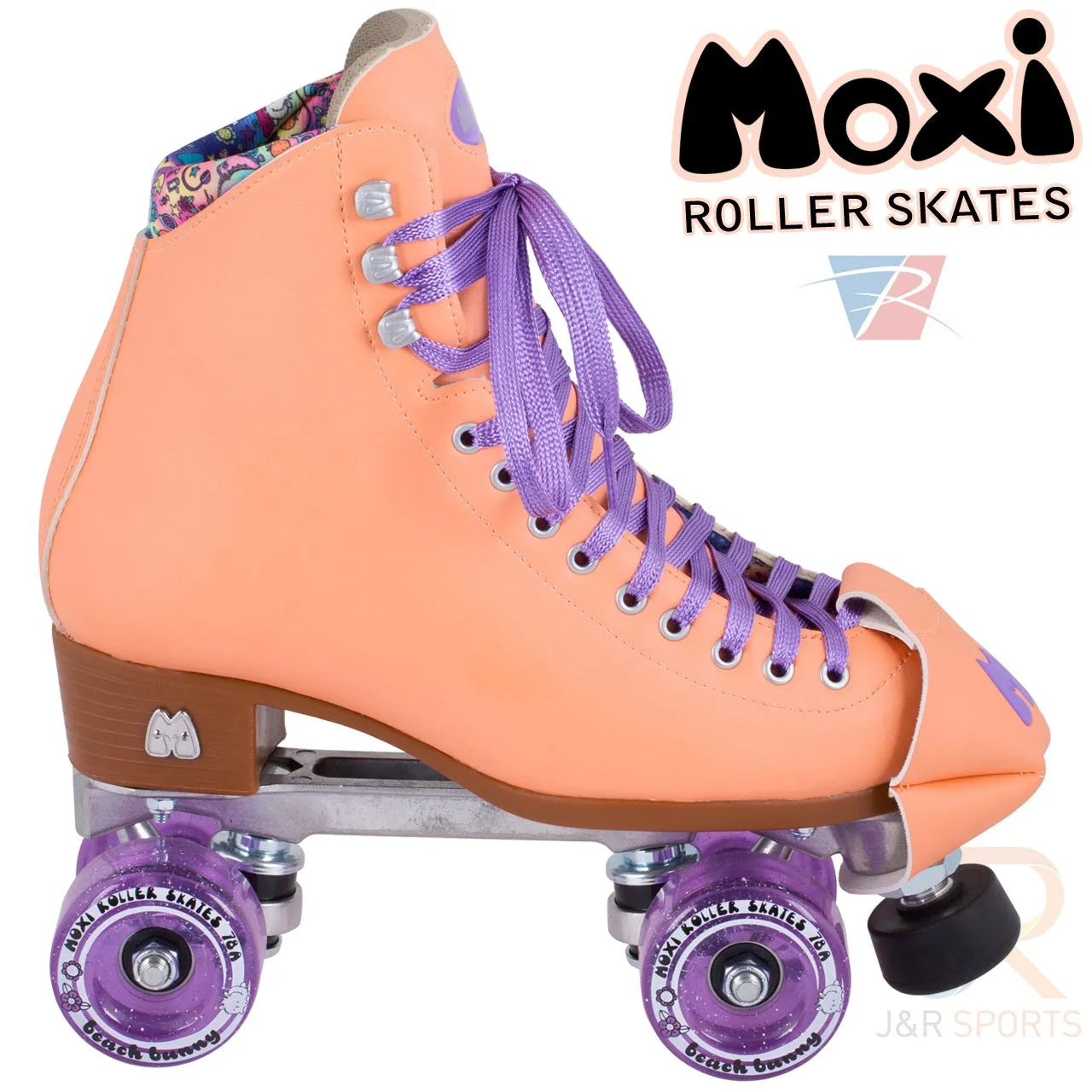 Moxi Beach Bunny Roller Skates - Peach - Sale