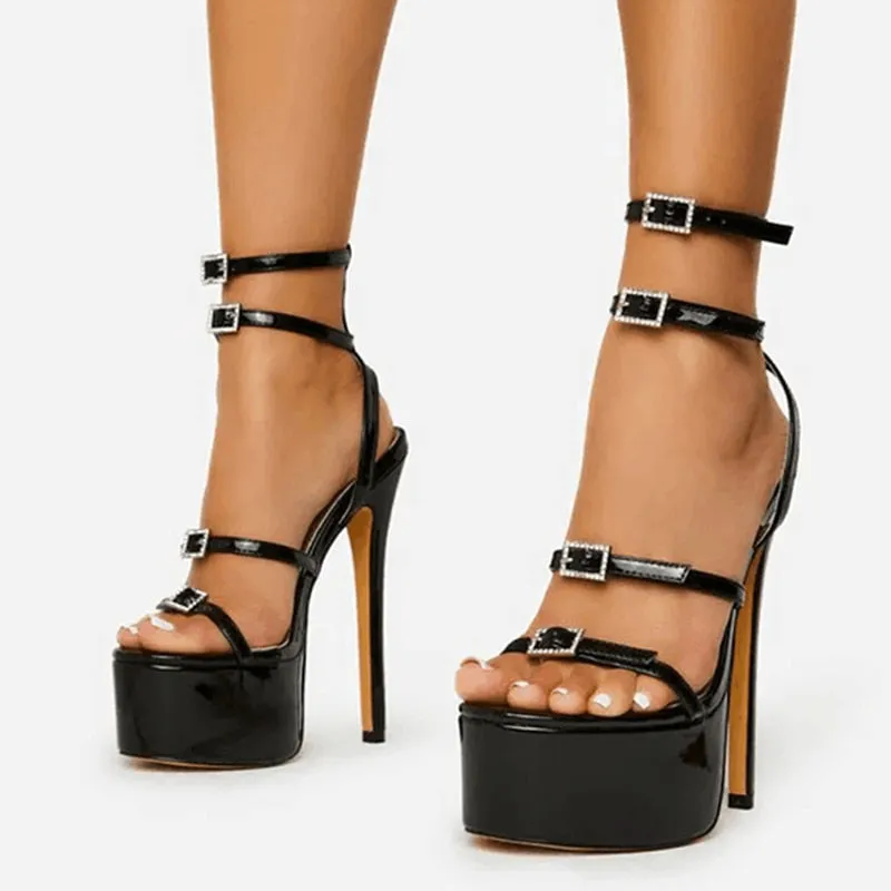 Neon Runway High Heel Platform Shoes