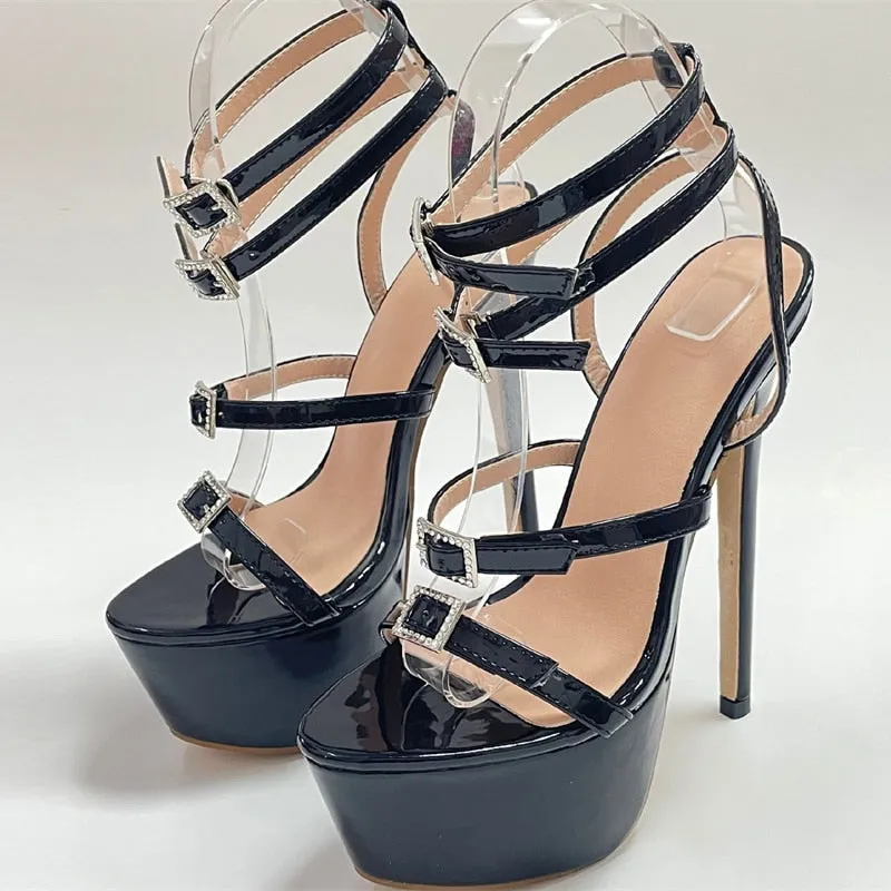 Neon Runway High Heel Platform Shoes