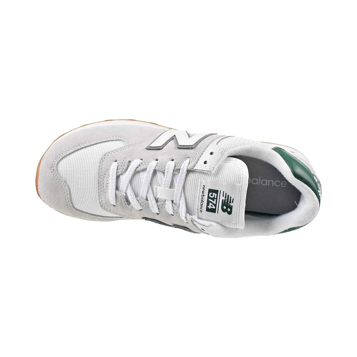 New Balance 574 Men's Shoes White-Green