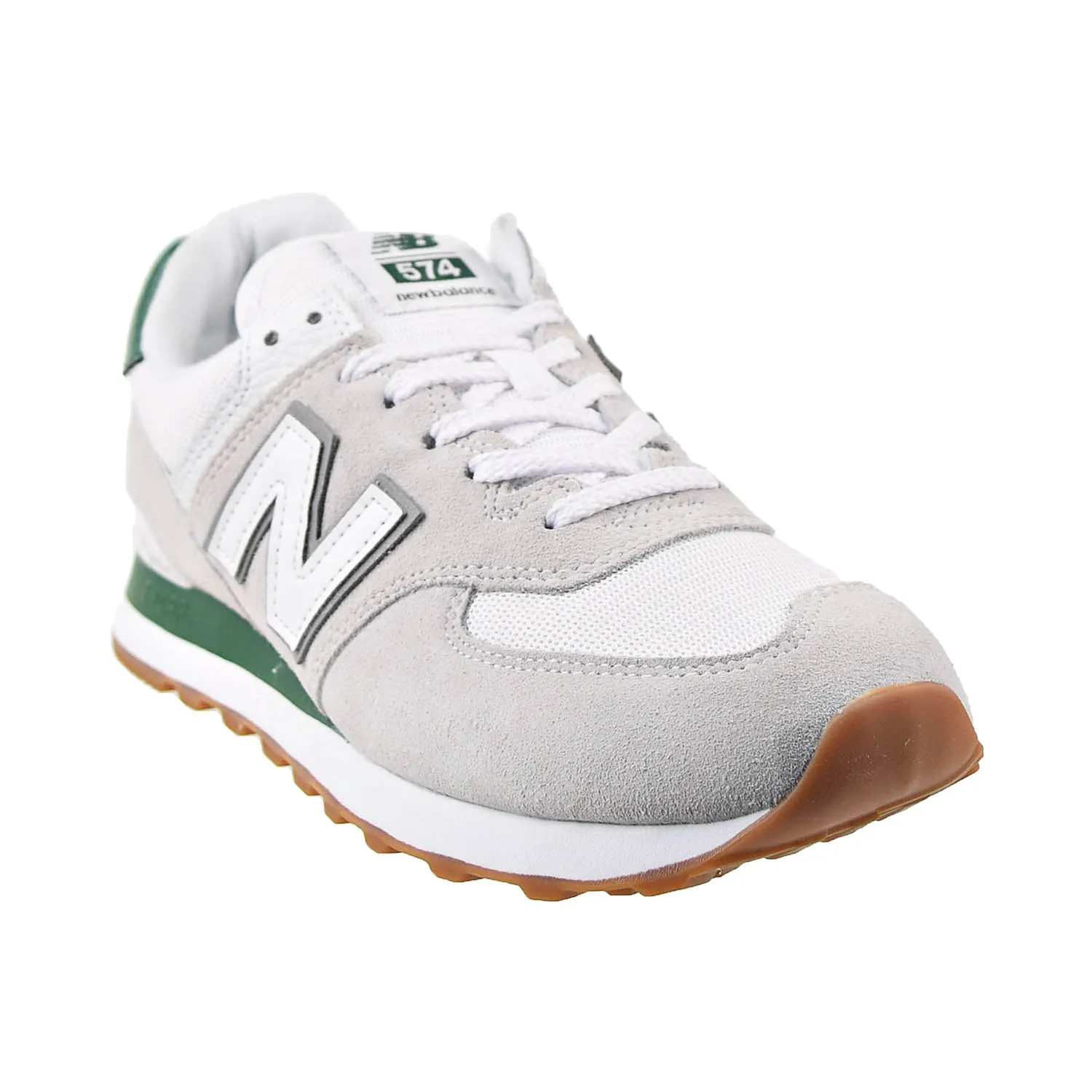 New Balance 574 Men's Shoes White-Green