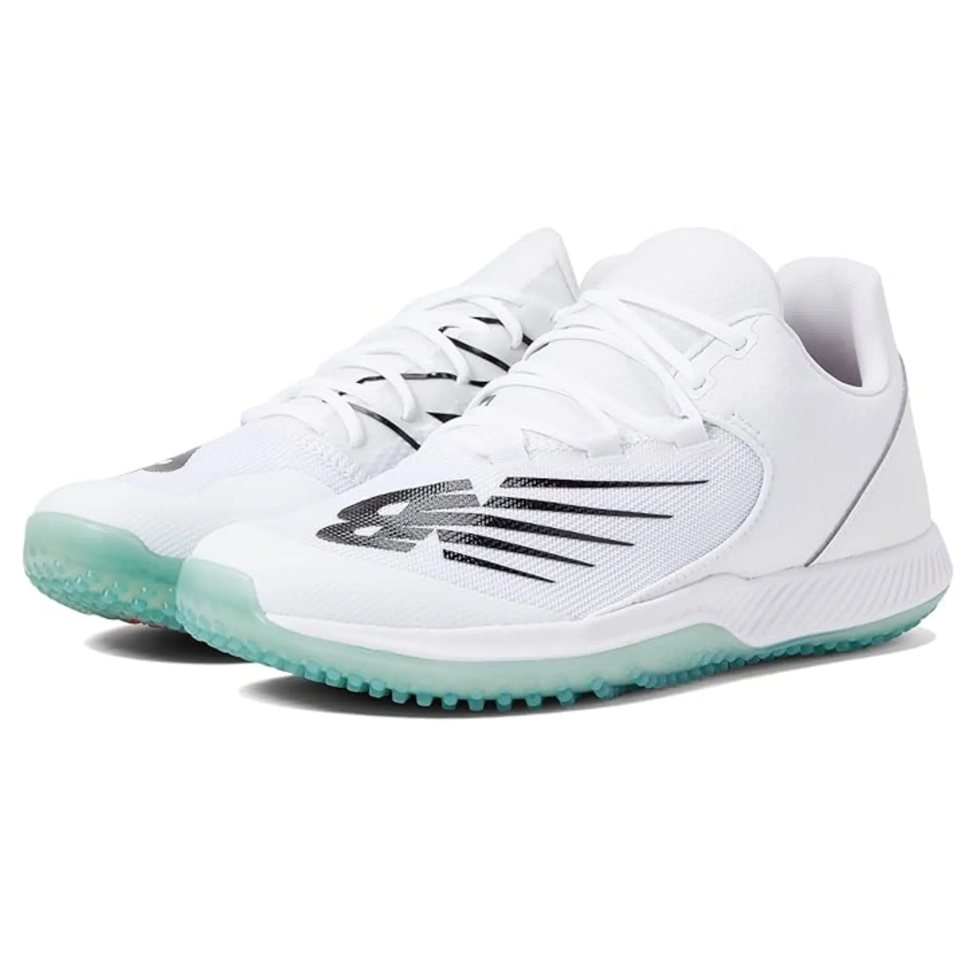 New Balance FuelCell 4040 V6 Men's Turf Baseball Shoes (White Black Ice)
