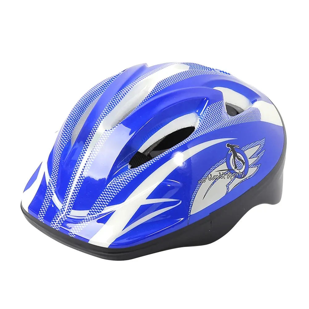 NEW LoyGkgas New Children's Riding Helmet Anti Drop Cartoon Sports Bicycle Helmet (Royal blue)