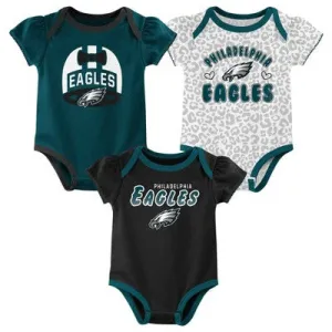 New - NFL Baby Girls' Onesies 3pk Set