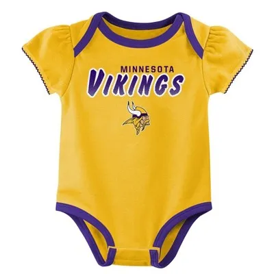 New - NFL Baby Girls' Onesies 3pk Set