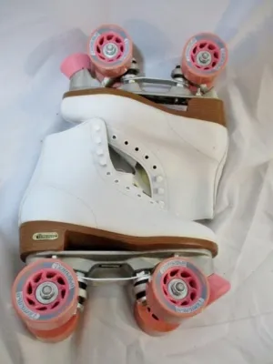 NEW Womens CHICAGO ROLLER SKATES Rollerskate 6 WHITE PINK Derby