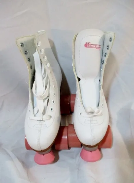 NEW Womens CHICAGO ROLLER SKATES Rollerskate 6 WHITE PINK Derby