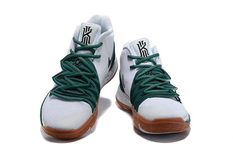Nike Kyrie 5 White Green Black Men Basketball Shoes !!! CYBER MONDAY SALE !!!