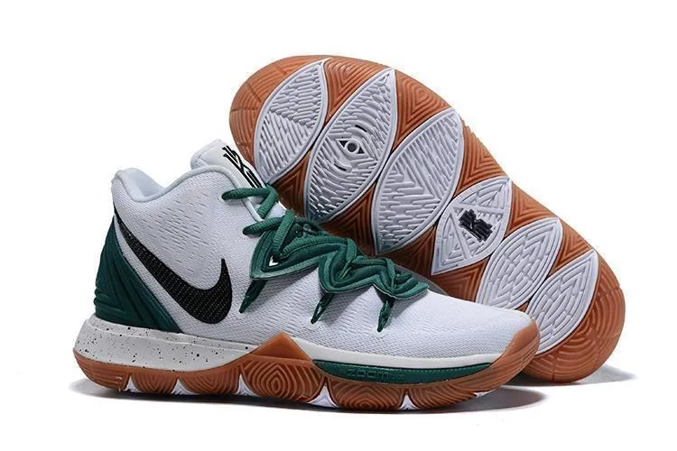 Nike Kyrie 5 White Green Black Men Basketball Shoes !!! CYBER MONDAY SALE !!!