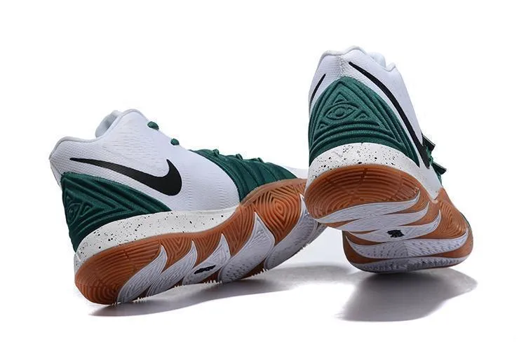 Nike Kyrie 5 White Green Black Men Basketball Shoes !!! CYBER MONDAY SALE !!!