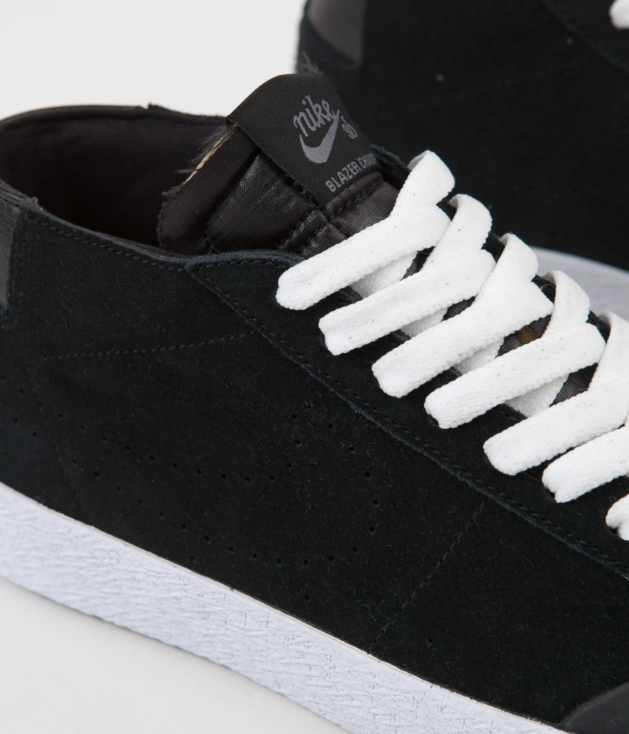 Nike SB Blazer Chukka XT Shoes - Black / Black - Gunsmoke