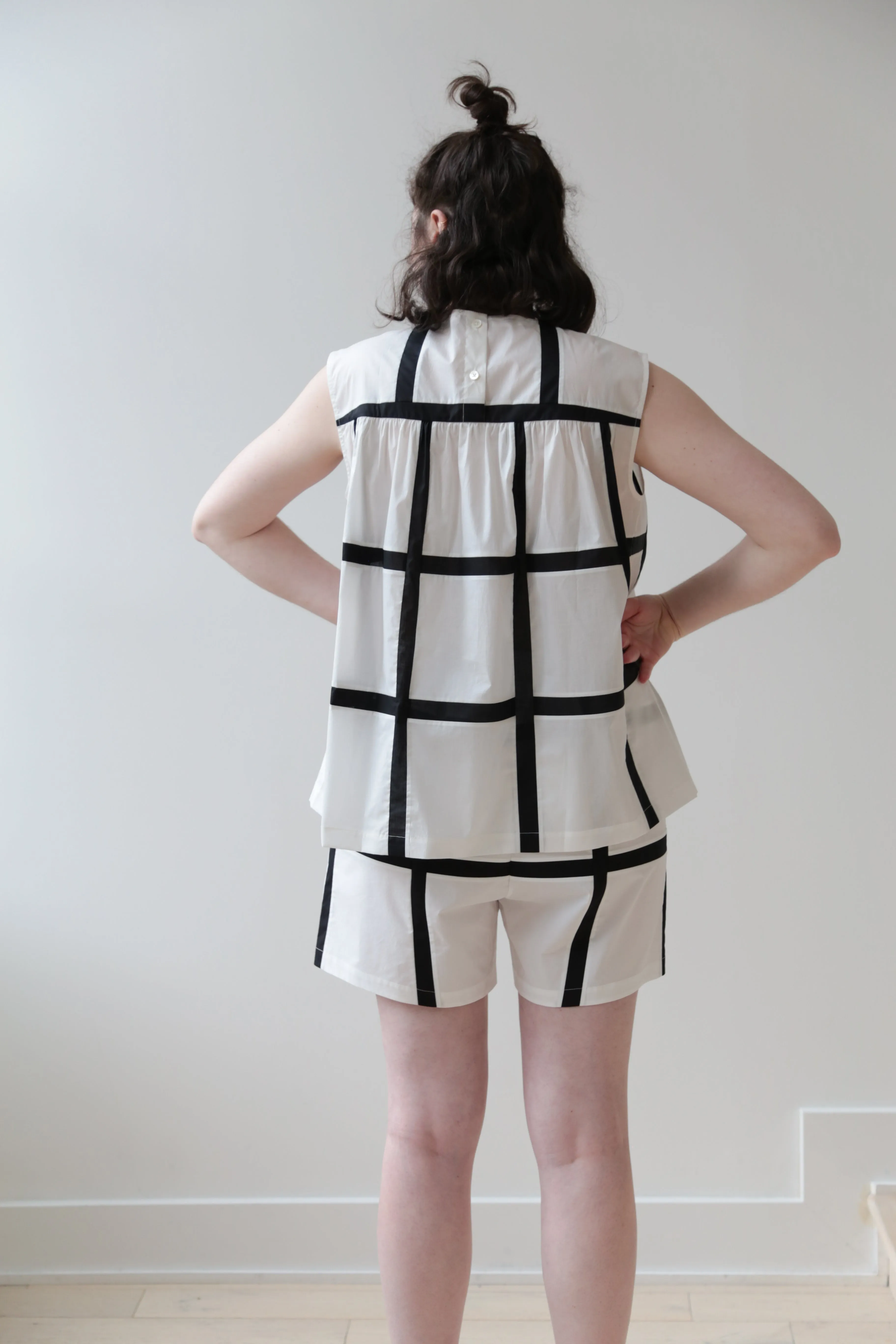 Nina Donis Black and White Check Set
