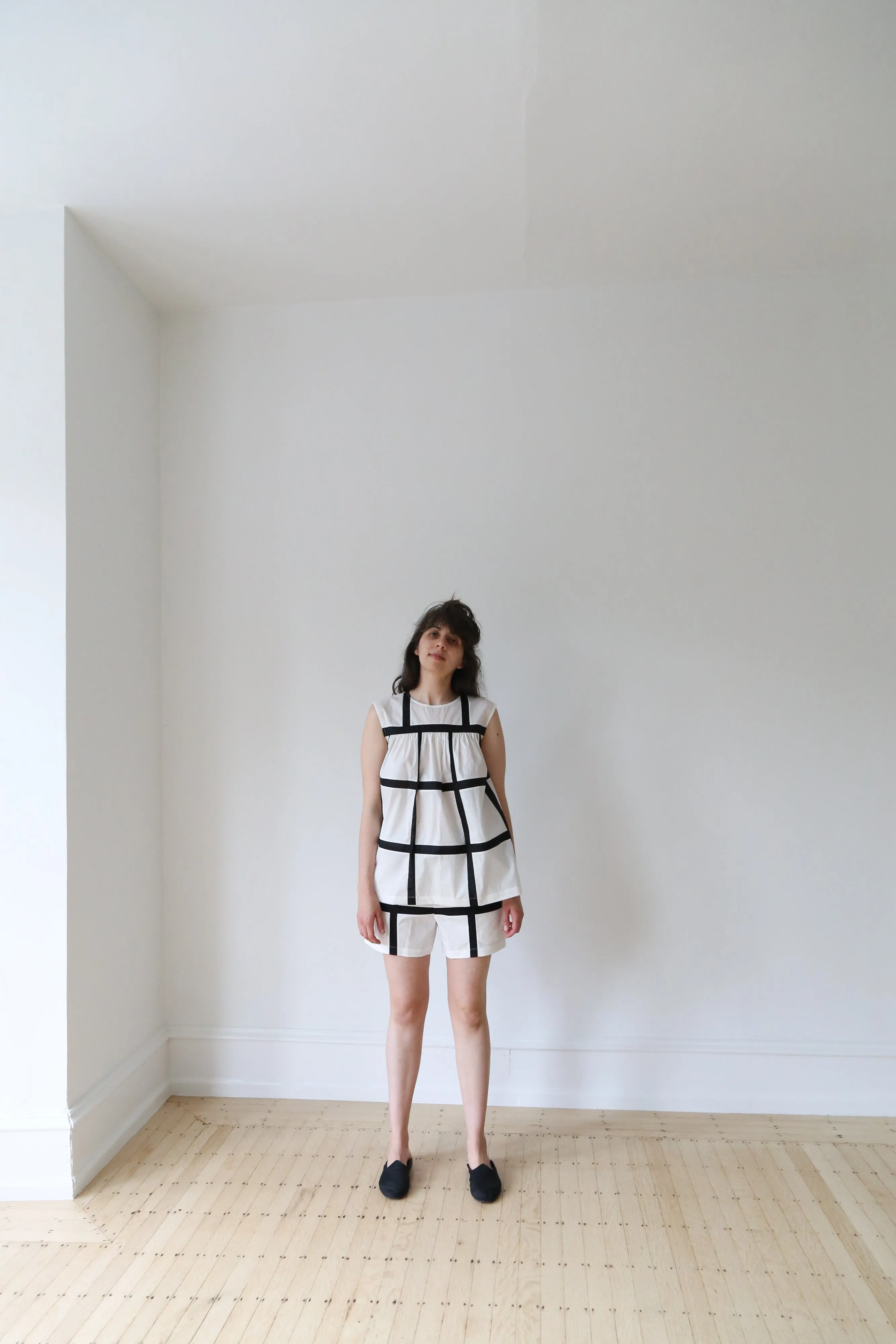 Nina Donis Black and White Check Set