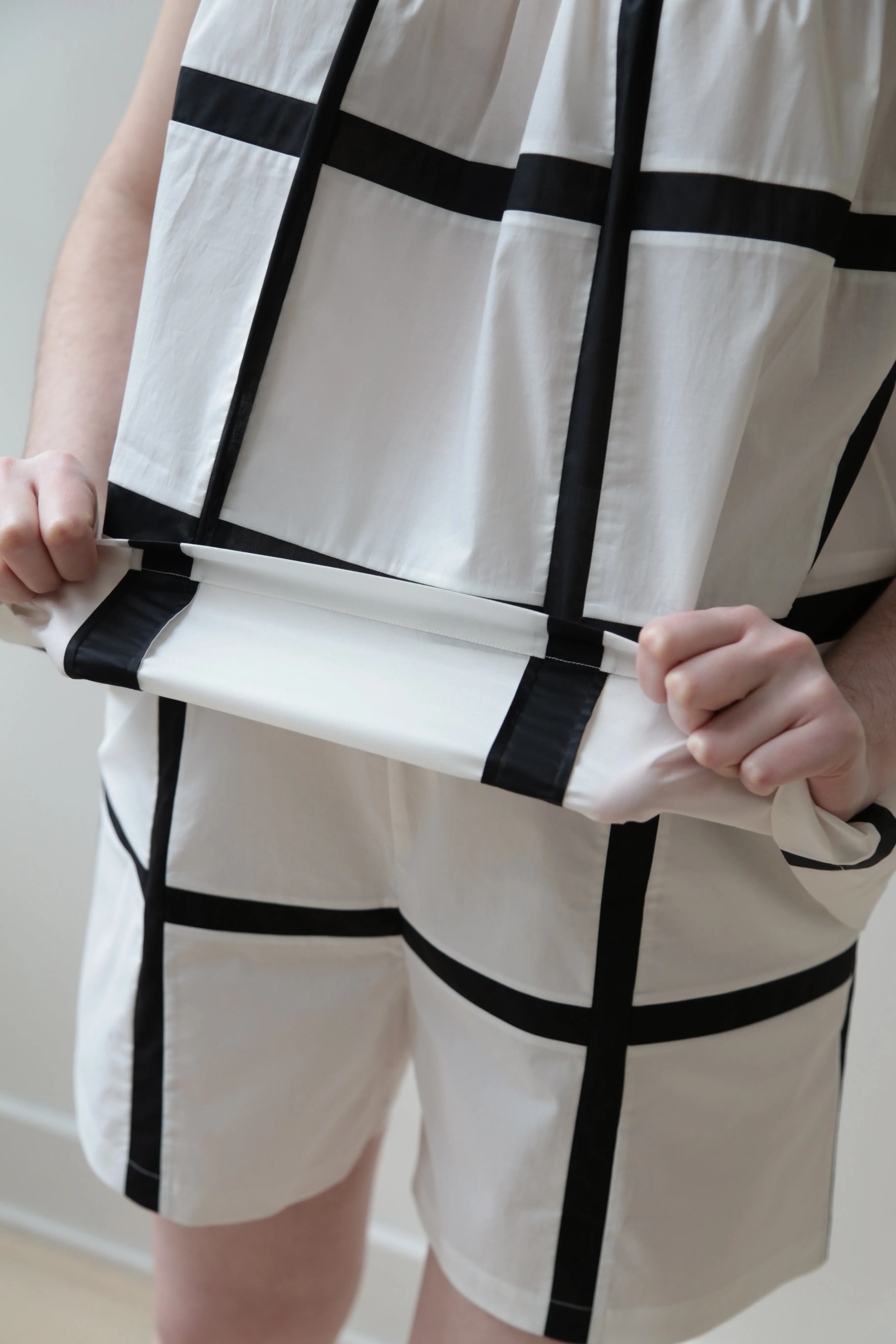Nina Donis Black and White Check Set