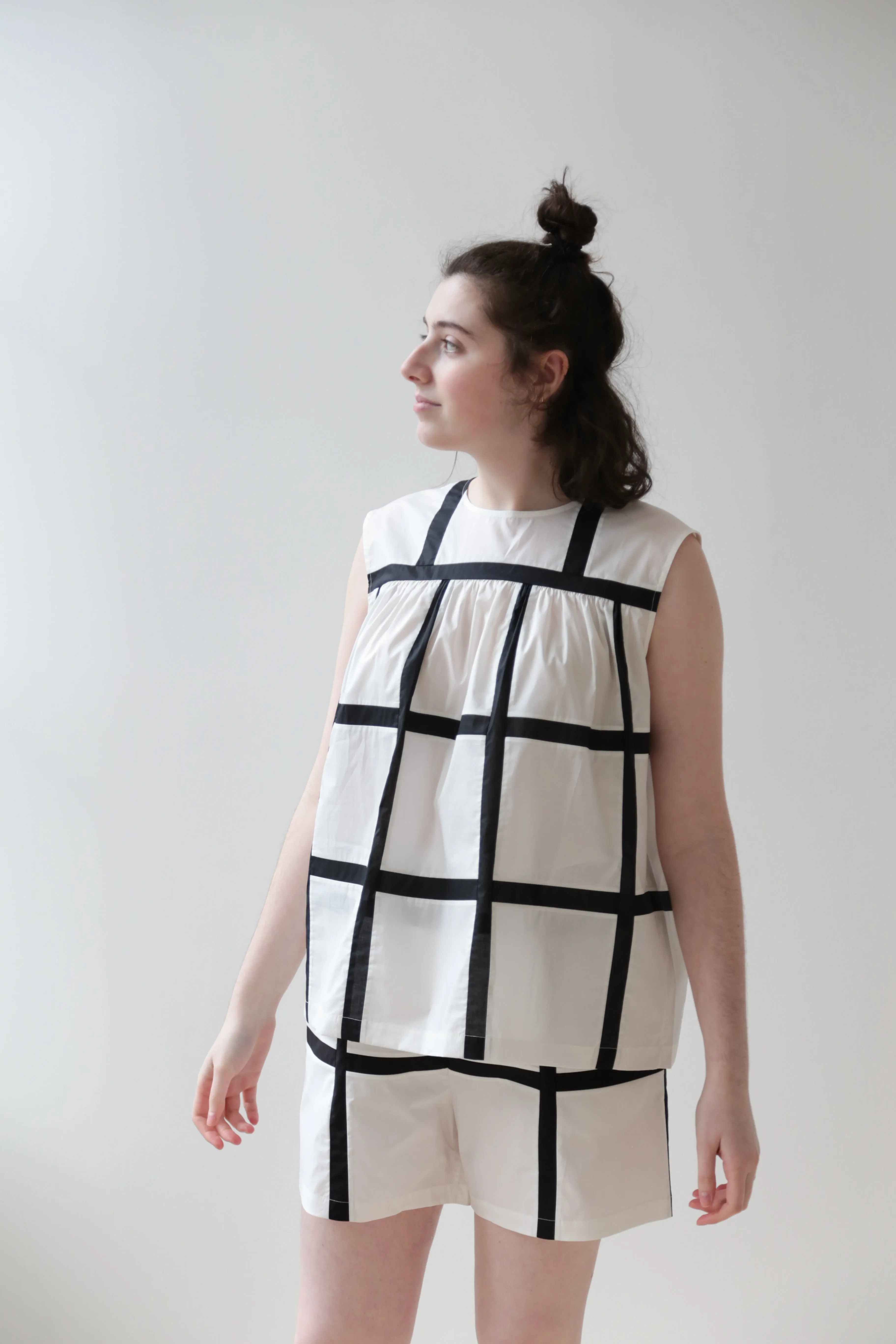 Nina Donis Black and White Check Set