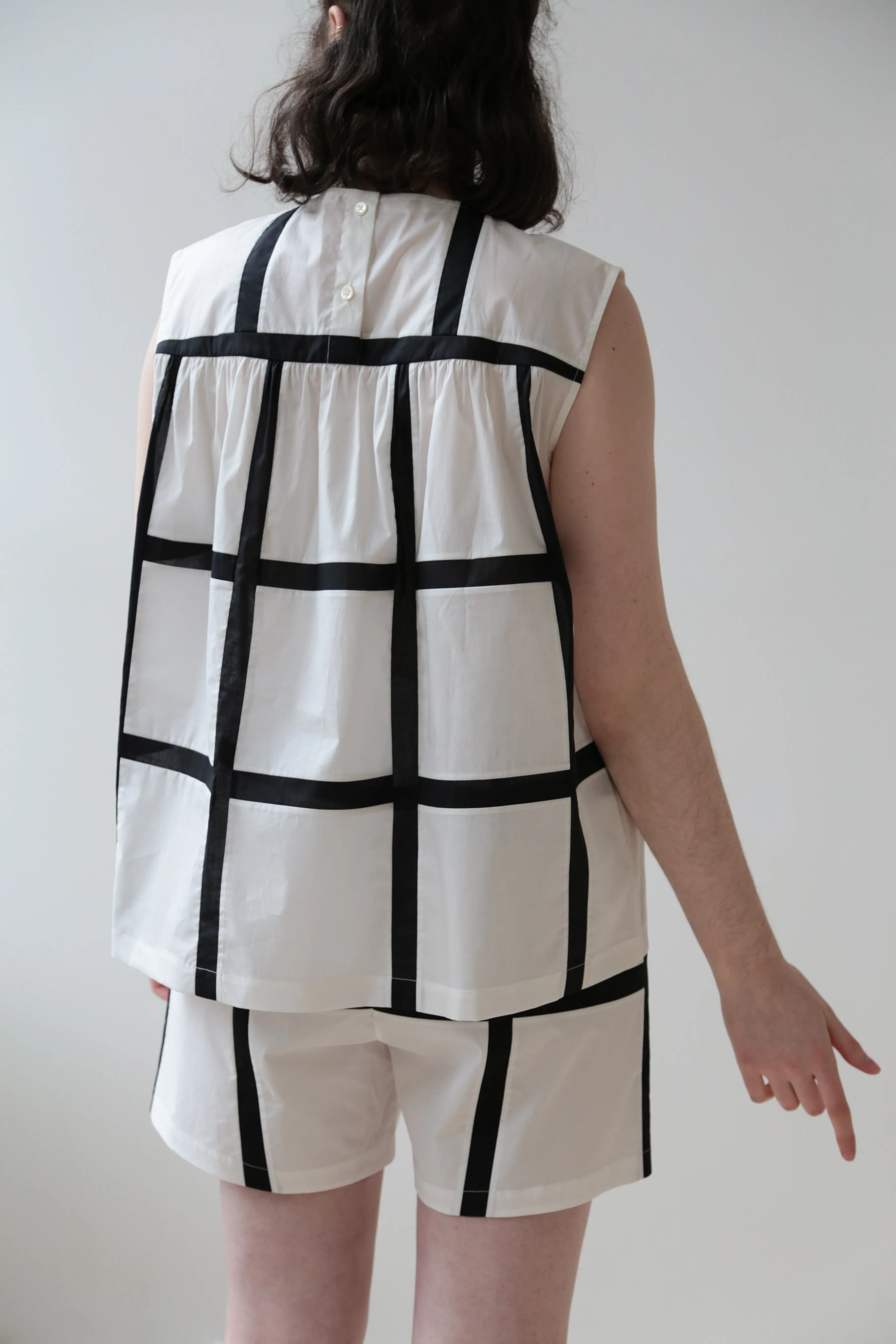 Nina Donis Black and White Check Set