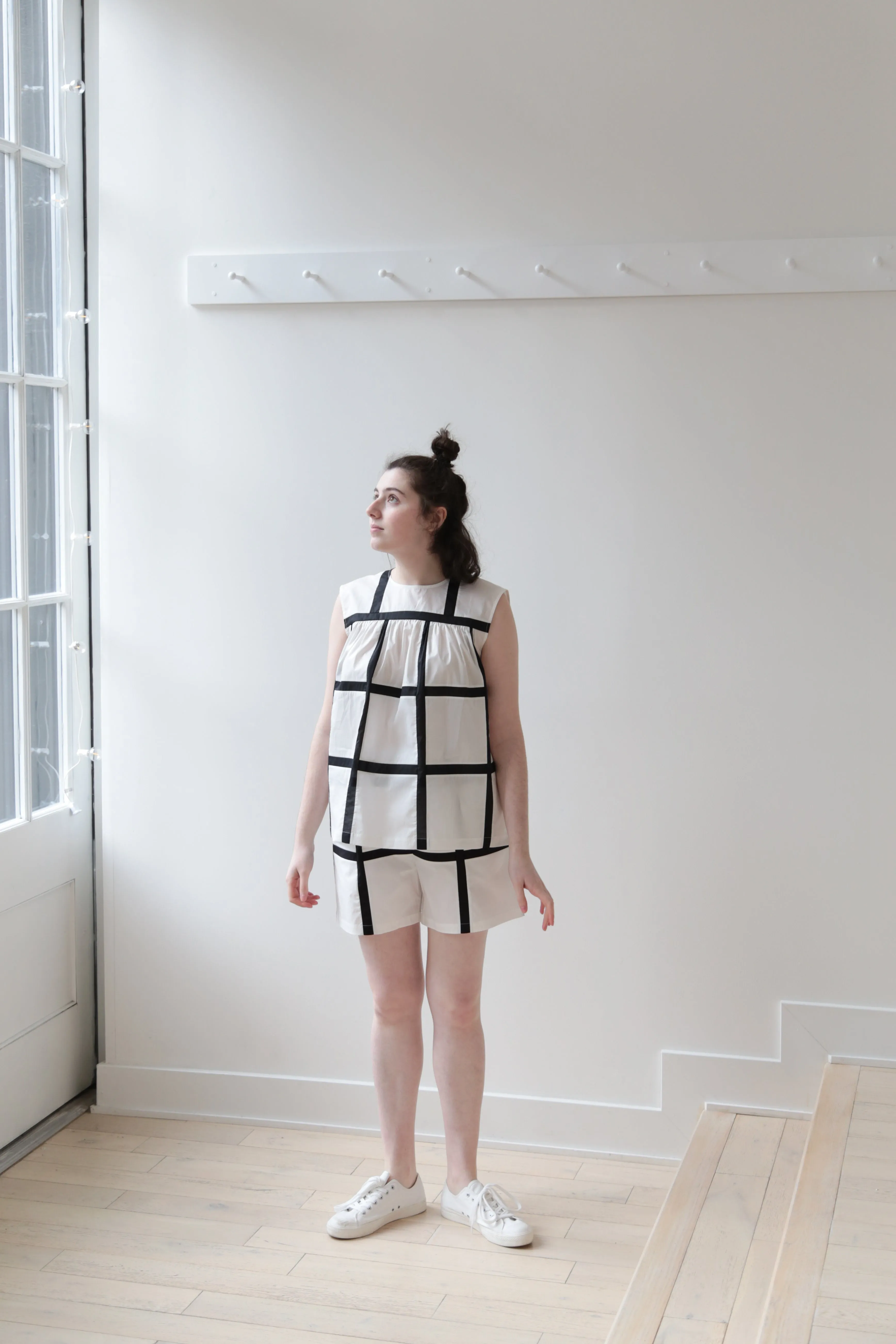 Nina Donis Black and White Check Set