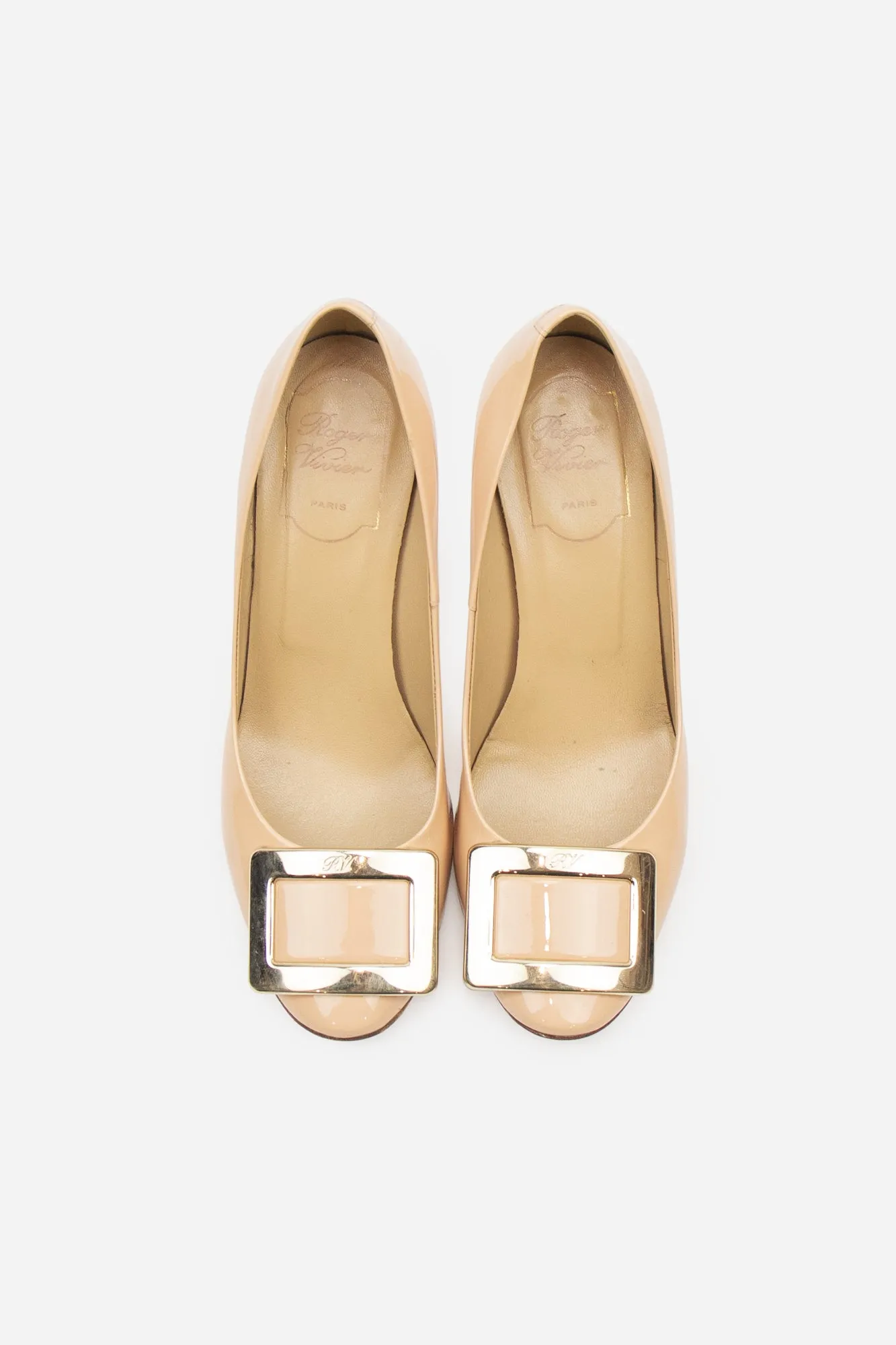Nude Patent Leather Classic Pumps