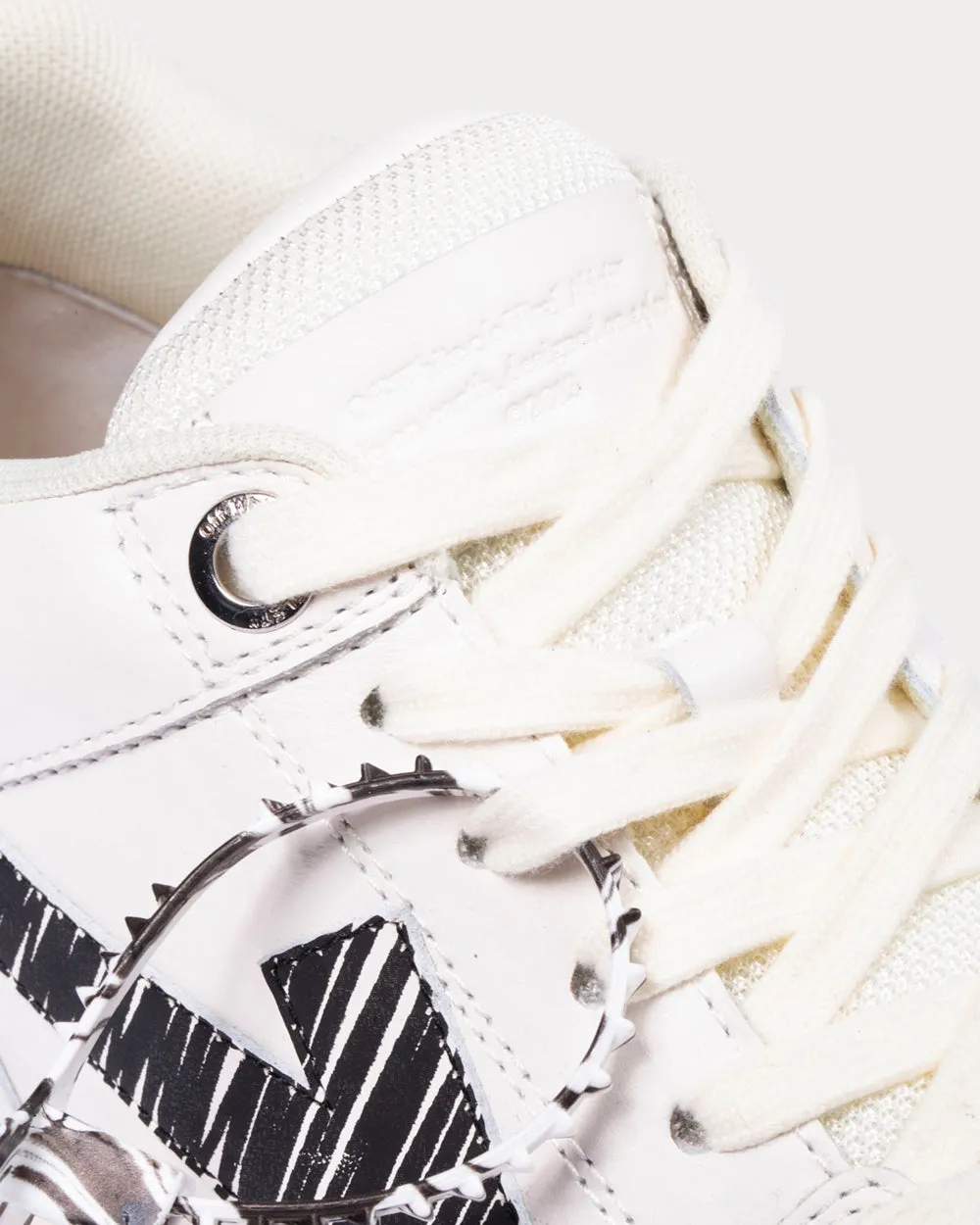 Out Of Office "OOO" White Black Low Top Sneakers