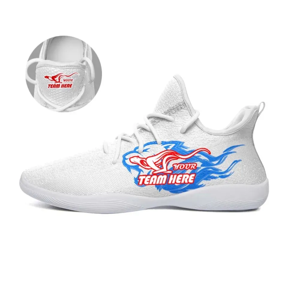 Personalized Cheerleading shoes, Custom Cheer Low cut shoes,  Frofessional 
Comfortable, Put name or Team name on it, CH051-w