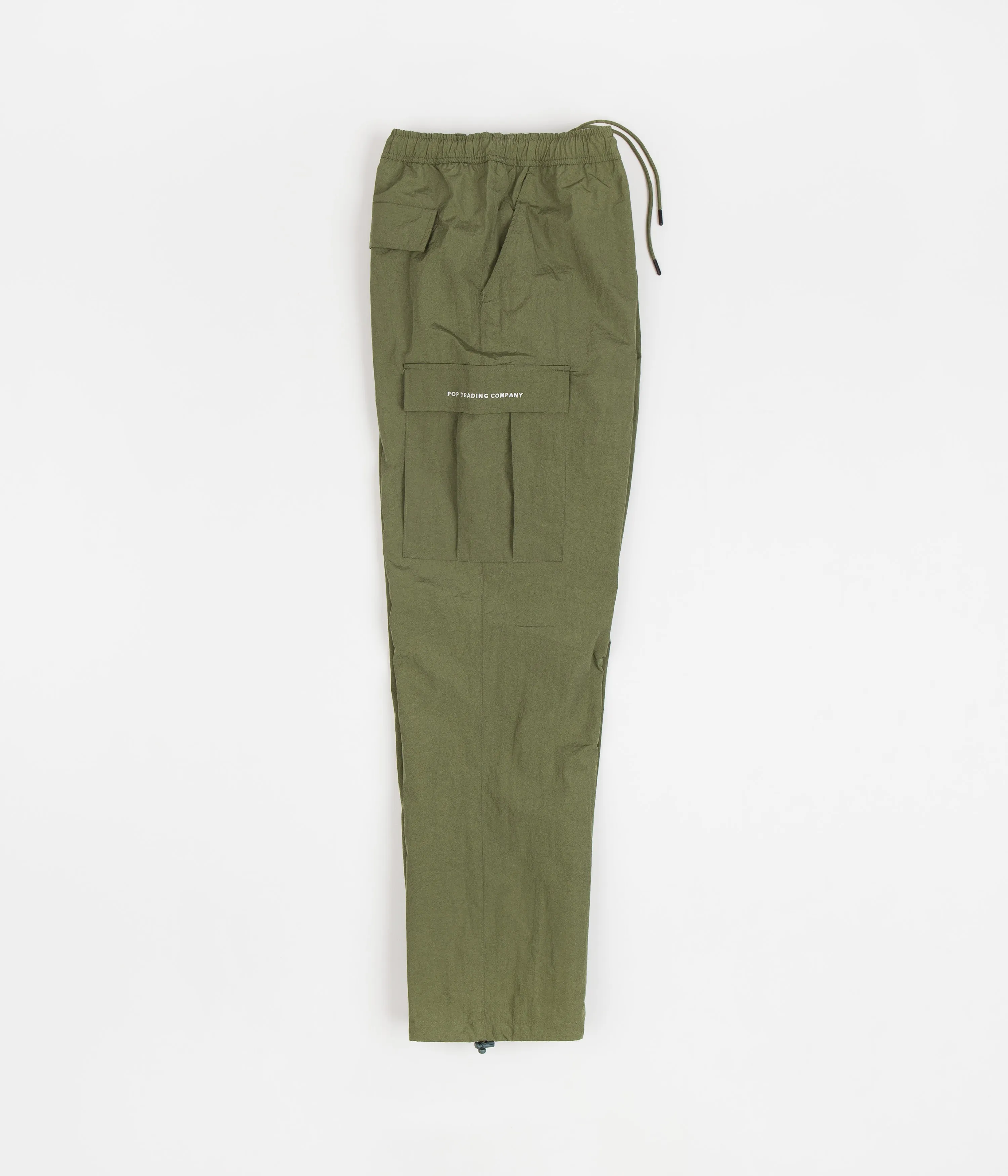 Pop Trading Company Cargo Track Pants - Olivine