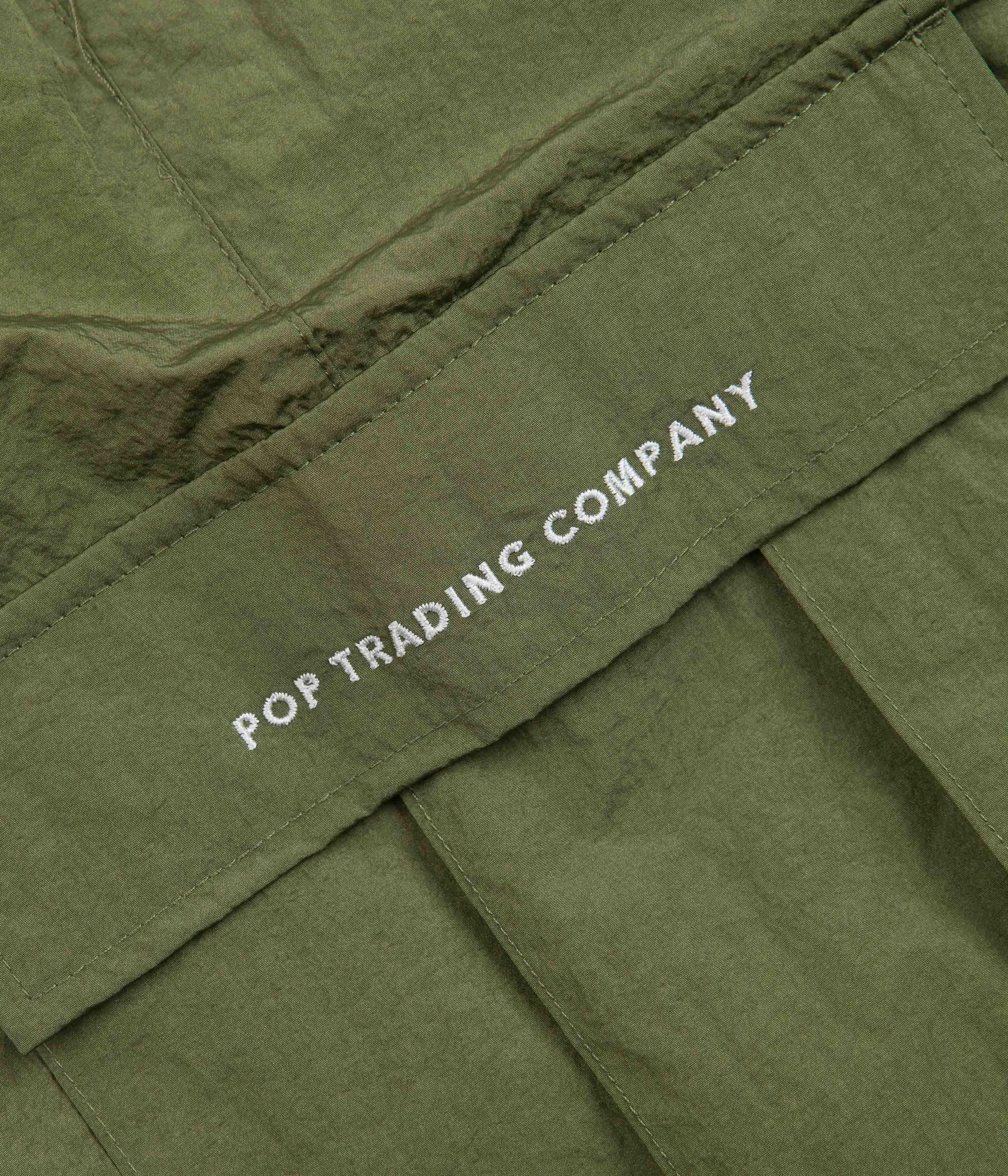 Pop Trading Company Cargo Track Pants - Olivine