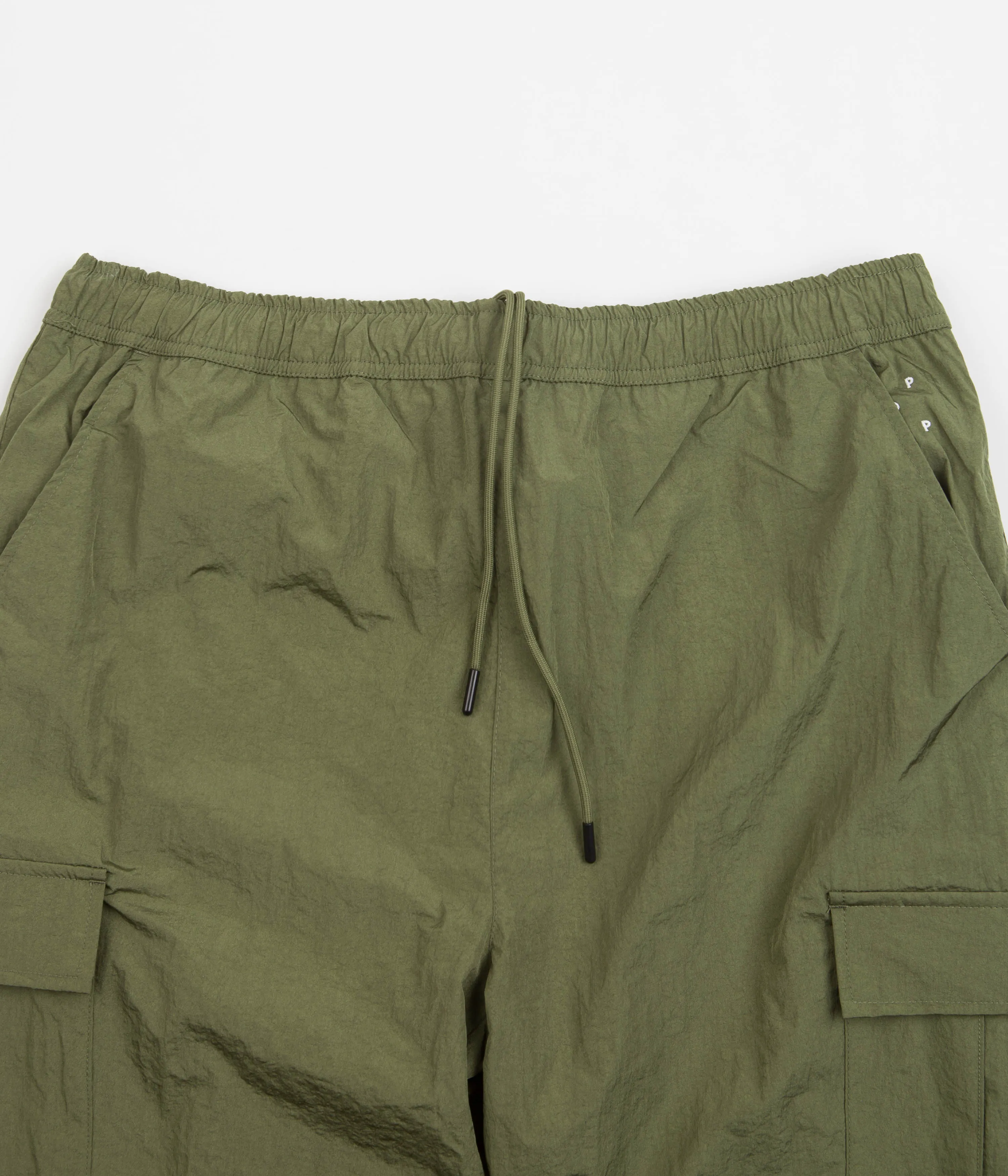 Pop Trading Company Cargo Track Pants - Olivine