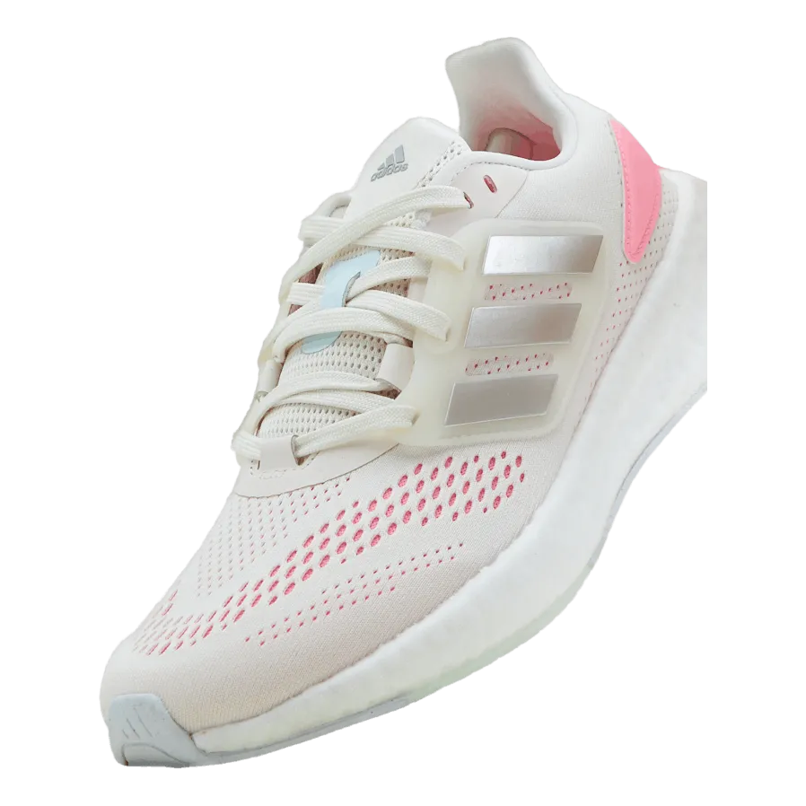 Pureboost 22 Shoes Cloud White / Silver Metallic / Beam Pink