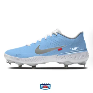 "Carolina Force OW" Nike Alpha Huarache Elite 3 Low Cleats by Stadium Custom Kicks