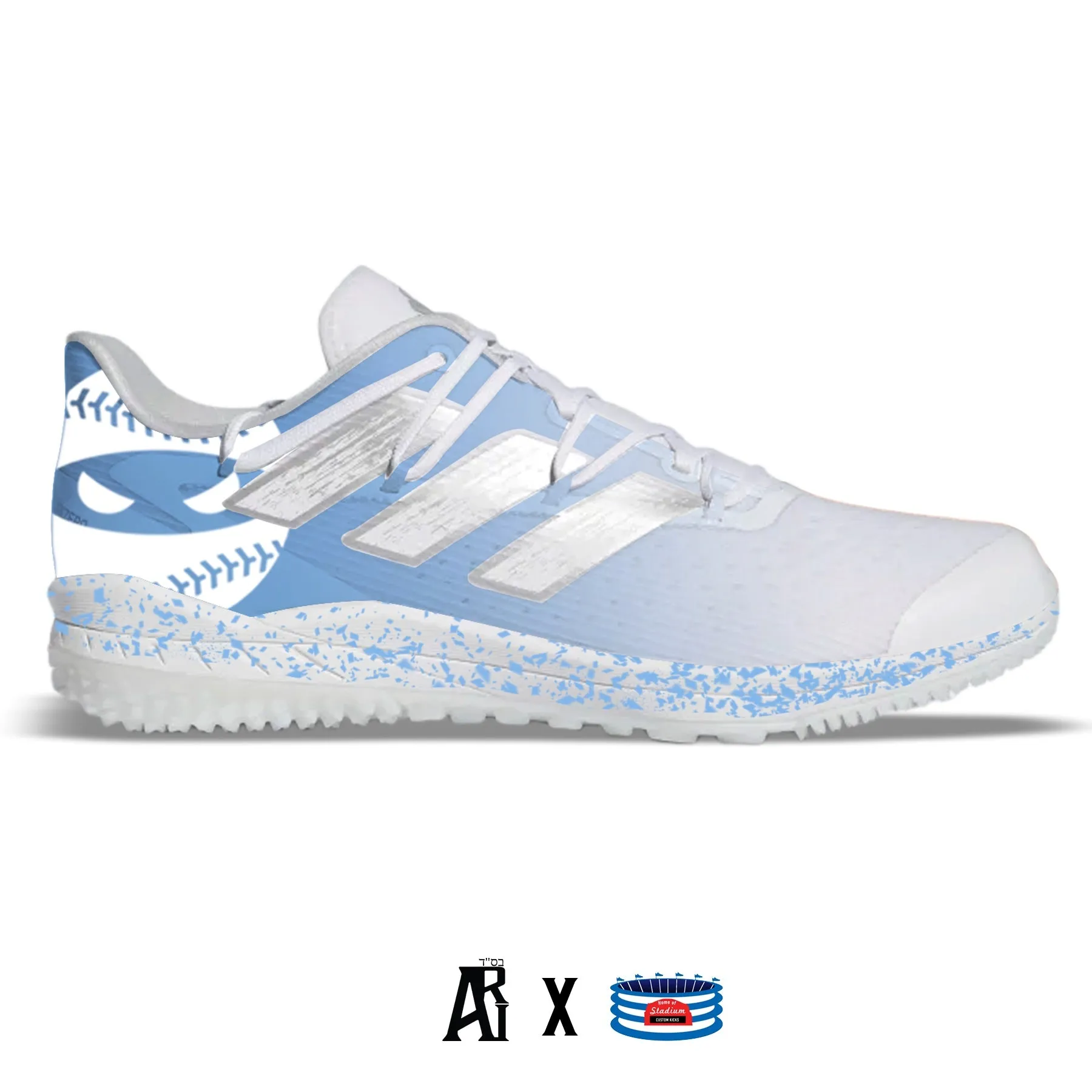 "Carolina Ninja" Adidas Adizero Afterburner 8 Turf Shoes