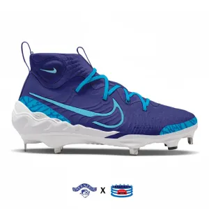 "Charlotte" Nike Alpha Huarache NXT Baseball Cleats by Stadium Custom Kicks