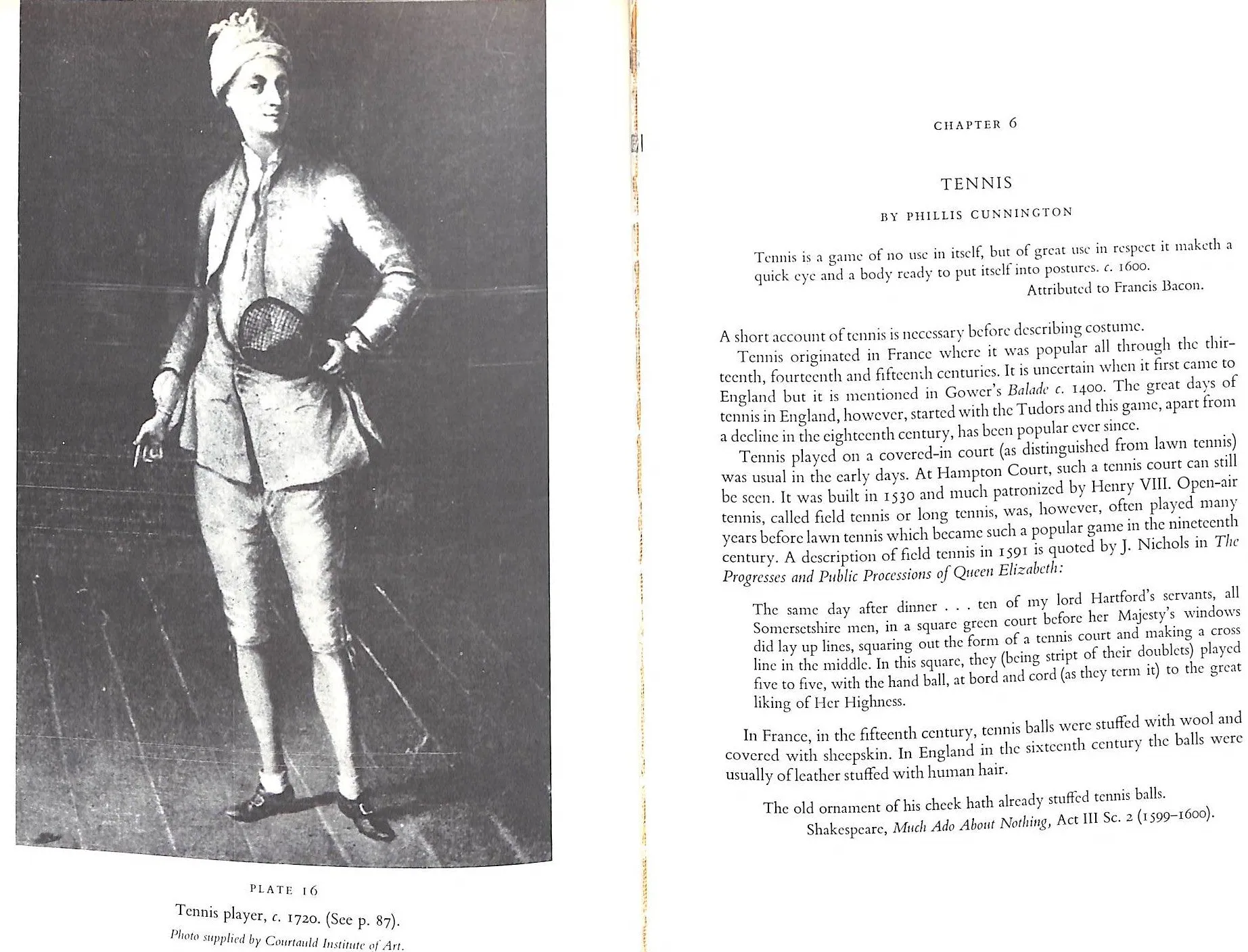 "English Costume For Sports & Outdoor Recreation: From The 16th To 19th Centuries" CUNNINGTON, Phillis & MANSFIELD, Alan