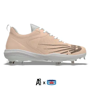 "Peach Pastel" New Balance FuelCell 4040v6 Cleats by Stadium Custom Kicks