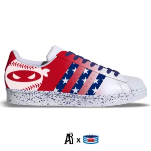 "USA Ninja" Adidas Superstar Shoes