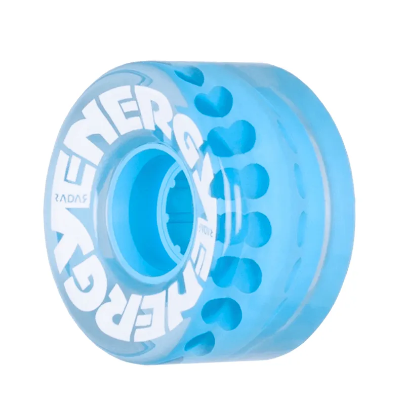 Radar Energy Roller Skate Wheels 57mm 78a - Clear Blue (4 Pack)