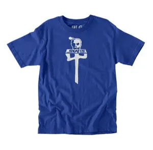 Rds X Skull Skates Tee - Blue/White