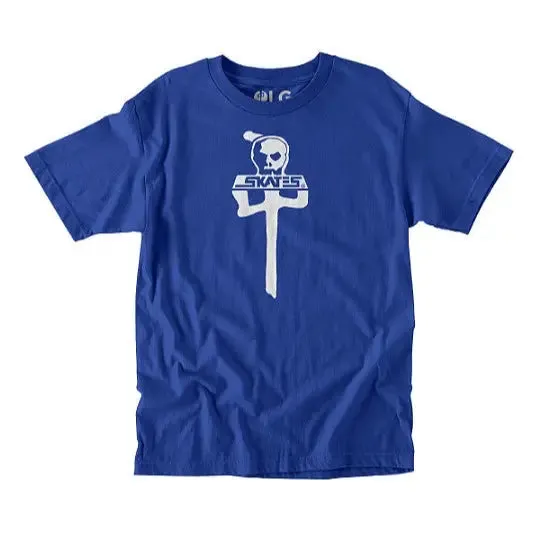 Rds X Skull Skates Tee - Blue/White