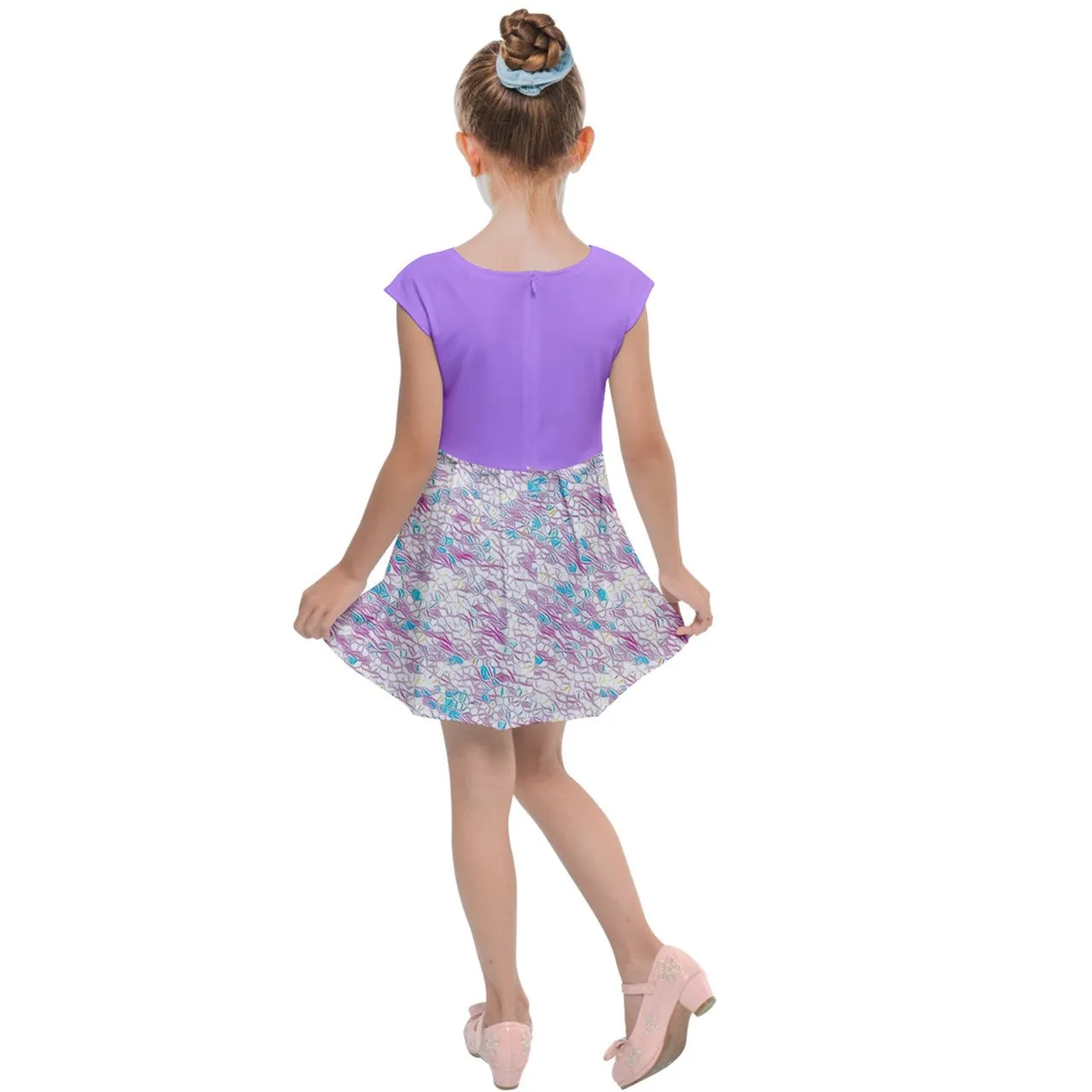 Royal Pallette Kids' Cap Sleeve Dress
