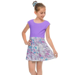 Royal Pallette Kids' Cap Sleeve Dress