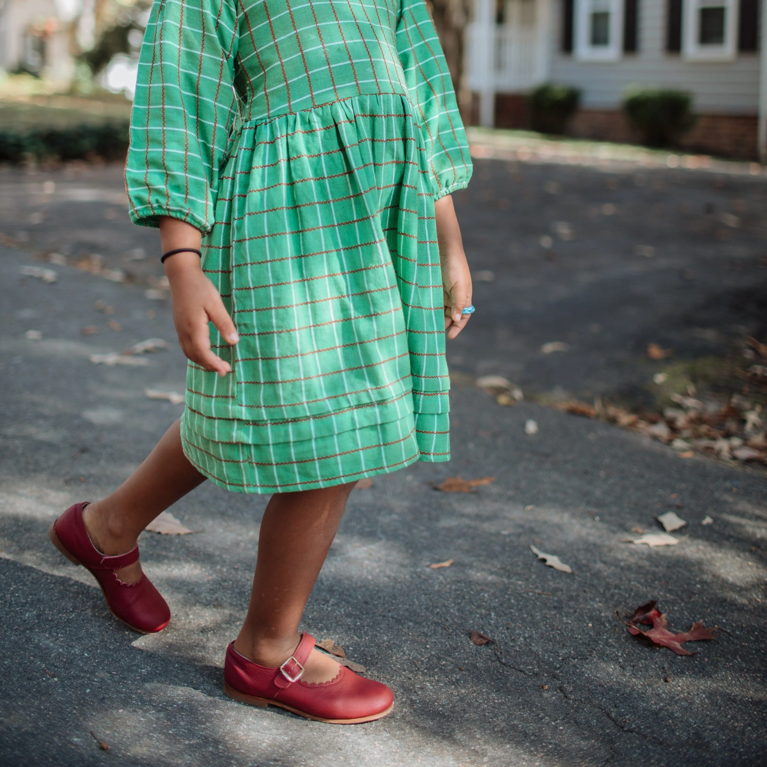 Scalloped Mary Jane | Burgundy