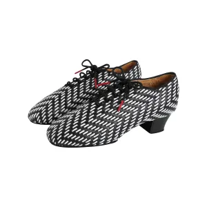 SDF COLLECTION WOMEN BLACK AND WHITE TEACHING SHOES NO.SDF-002