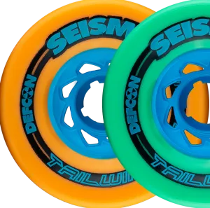 Seismic 83mm TAILWIND Wheels - Mango Defcon