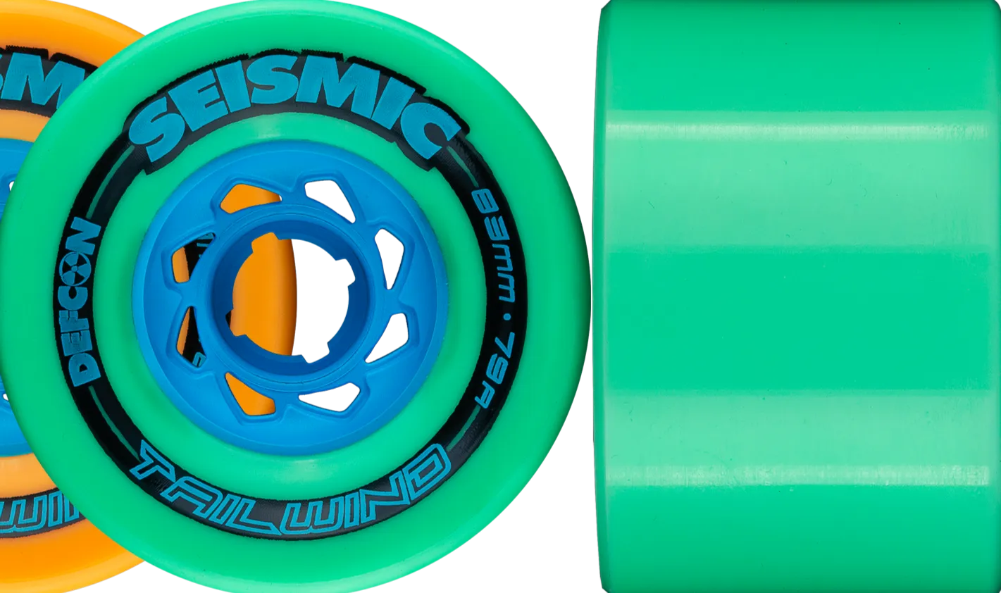 Seismic 83mm TAILWIND Wheels - Mint Defcon